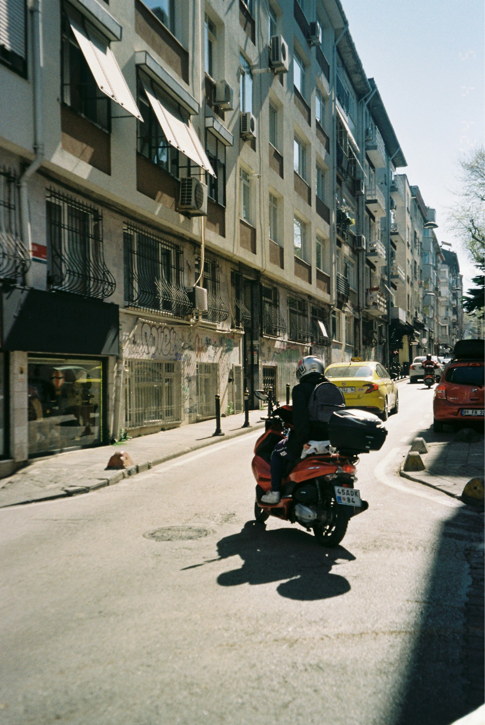 Istanbul street motorcycle sample for a Fujifilm recipe